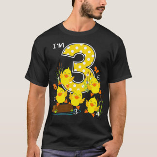 Five Little Ducks Kids Nursery Song 3rd Birthday 3 T-Shirt