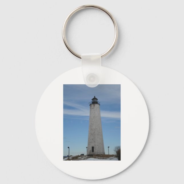 Five Mile Point Lighthouse New Haven CT  Harbour Key Ring (Front)