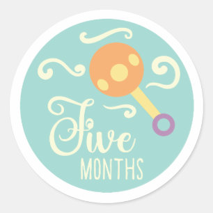 Five Months Stickers