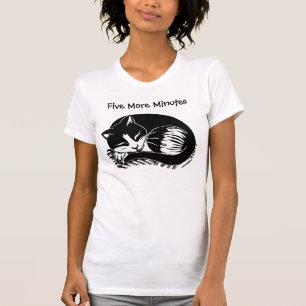 Five More Minutes Tuxedo Cat Women's T-Shirt