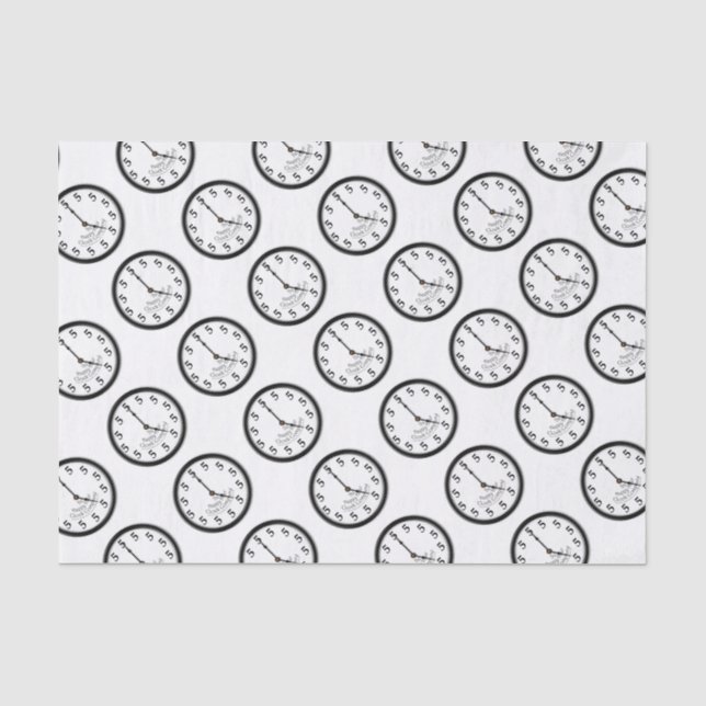 FIVE O'CLOCK CLOCK TISSUE PAPER (Front)