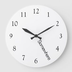 Five O'Clock Somewhere Large Clock