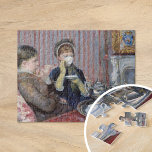 Five O'Clock Tea | Mary Cassatt Jigsaw Puzzle<br><div class="desc">Five O'Clock Tea (1880) by Mary Cassatt portrays two elegantly dressed women enjoying an afternoon tea in a quiet, refined setting. The painting highlights Cassatt's attention to detail and her skilful use of light and shadow to create a sense of intimacy and realism. The composition captures the social customs of...</div>