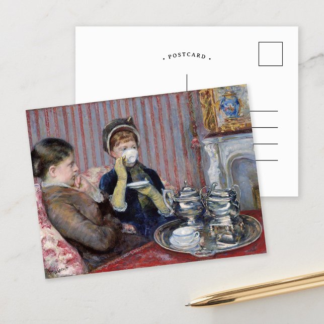 Five O'Clock Tea | Mary Cassatt Postcard (Creator Uploaded)