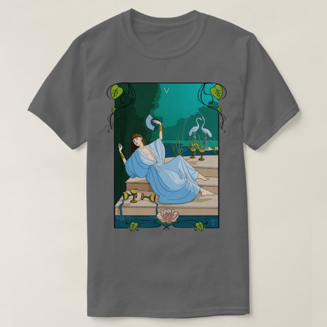 Five of Cups T-Shirt (Design Front)