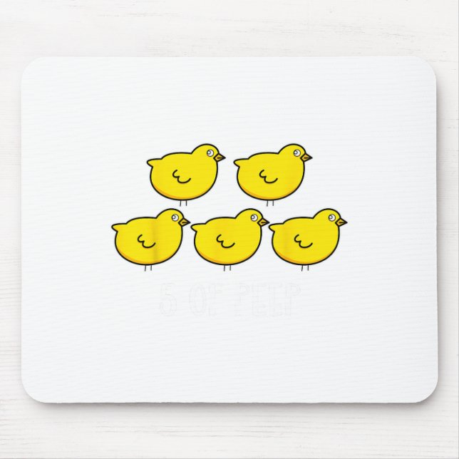 Five Of Peep Fun Respiratory Therapist Therapy Ven Mouse Pad (Front)