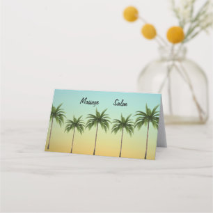 Five Palm Trees, beach life customisable       Loyalty Card