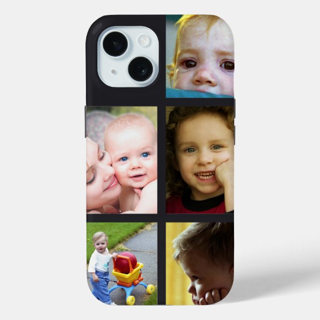 Five Personal Photos personalise Case-Mate iPhone Case (Back)
