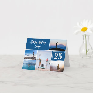 Five-Photo Birthday Card for Adventurous Spirits
