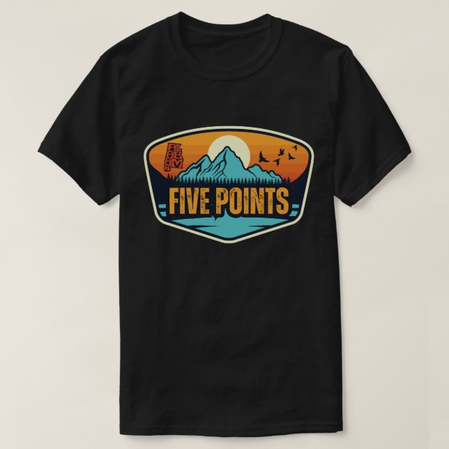 Five Points, Alabama T-Shirt (Design Front)
