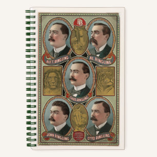 Five Ringling Brother's Bust Portraits Notebook