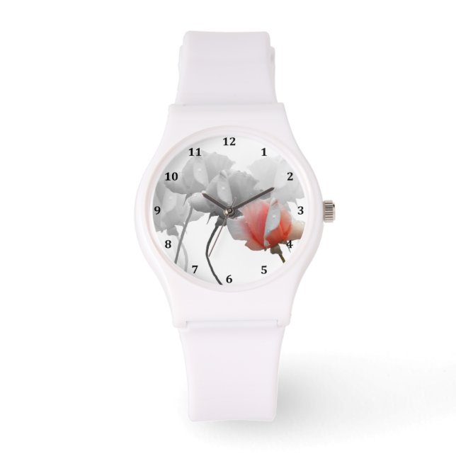 Five Roses Watch with Numbers (Front)