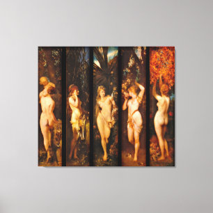 Five Senses 1872 Canvas Print
