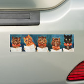 Five Singing Cats, Louis Wain Bumper Sticker (On Car)