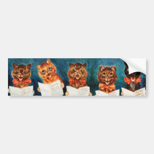 Five Singing Cats, Louis Wain Bumper Sticker