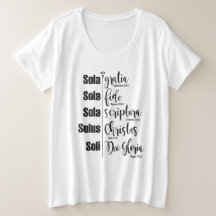 Five Solas Plus-Sized White Tee
