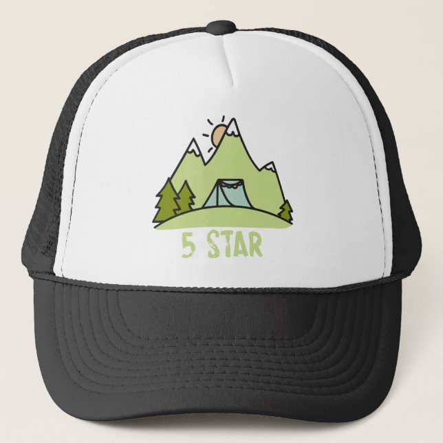 Five Star Camping Trucker Hat (Front)