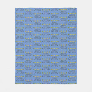 Five Star Cat Dad Fleece Blanket