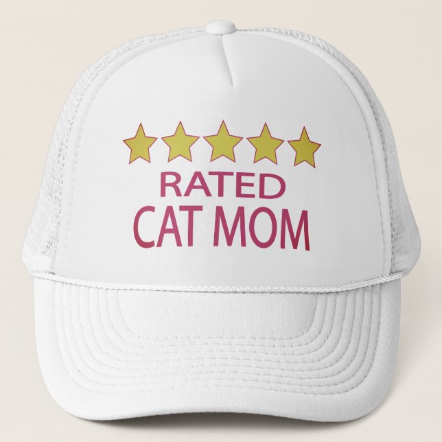 Five Star Cat Mum Trucker Hat (Front)