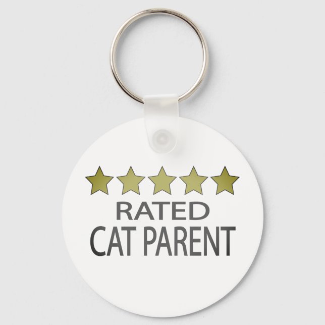 Five Star Cat Parent Key Ring (Front)