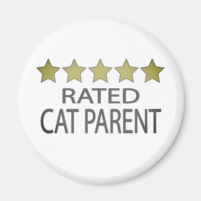 Five Star Cat Parent Magnet (Front)
