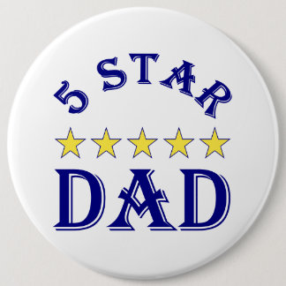 Five Star Dad 6 Cm Round Badge
