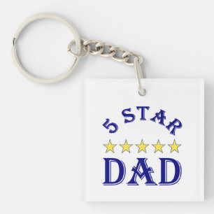Five Star Dad Key Ring