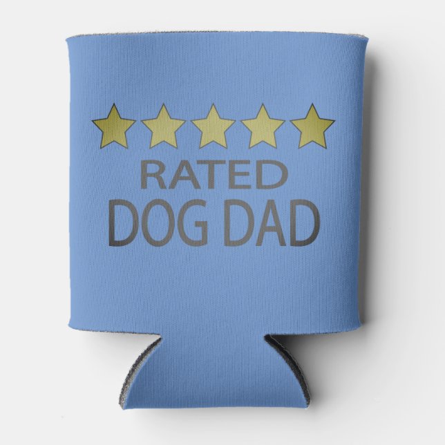 Five Star Dog Dad Can Cooler (Front)