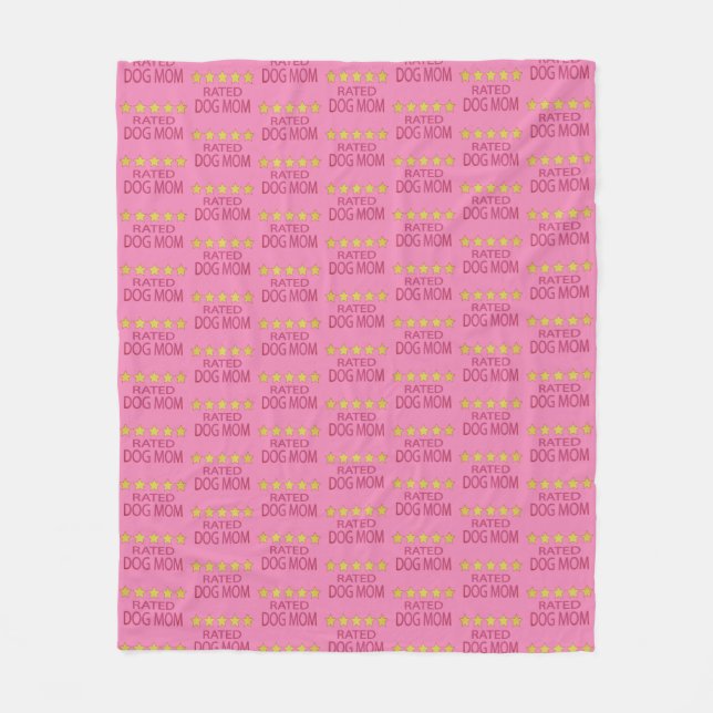 Five Star Dog Mum Fleece Blanket (Front)