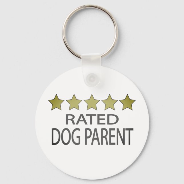 Five Star Dog Parent Key Ring (Front)