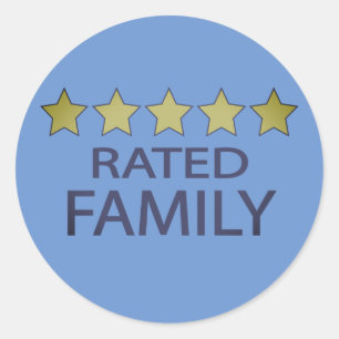 Five Star Family Classic Round Sticker
