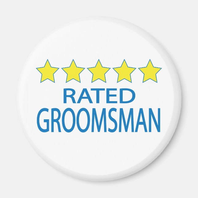 Five Star Groomsman Magnet (Front)