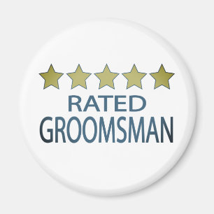 Five Star Groomsman Magnet