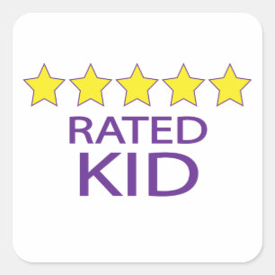 Five Star Kid Square Sticker