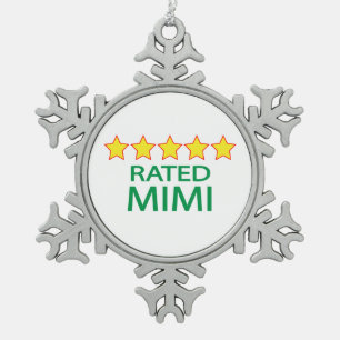Five Star Mimi Snowflake Pewter Christmas Ornament