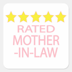 Five Star Mother-in-law Square Sticker