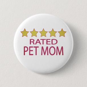 Five Star Pet Mum 6 Cm Round Badge