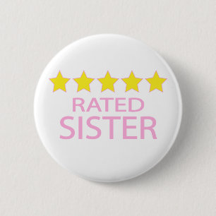 Five Star Sister 6 Cm Round Badge