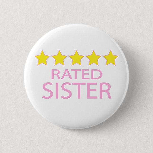 Five Star Sister 6 Cm Round Badge (Front)