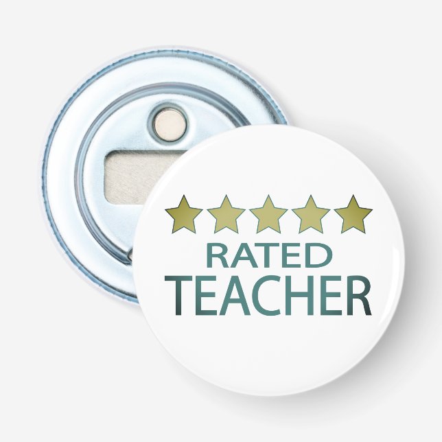 Five Star Teacher Bottle Opener (Front)