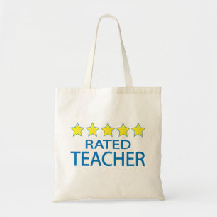 Five Star Teacher Tote Bag