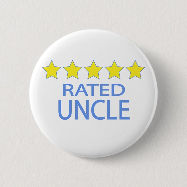 Five Star Uncle 6 Cm Round Badge (Front)