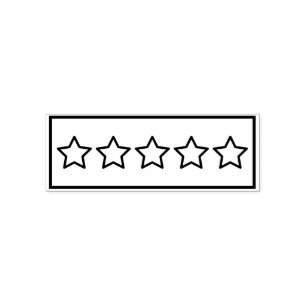 Five Stars Review Excellent Fill-in Crafting Self-inking Stamp