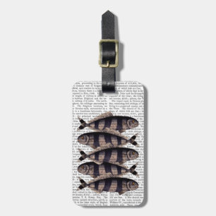 Five Striped Fish Luggage Tag