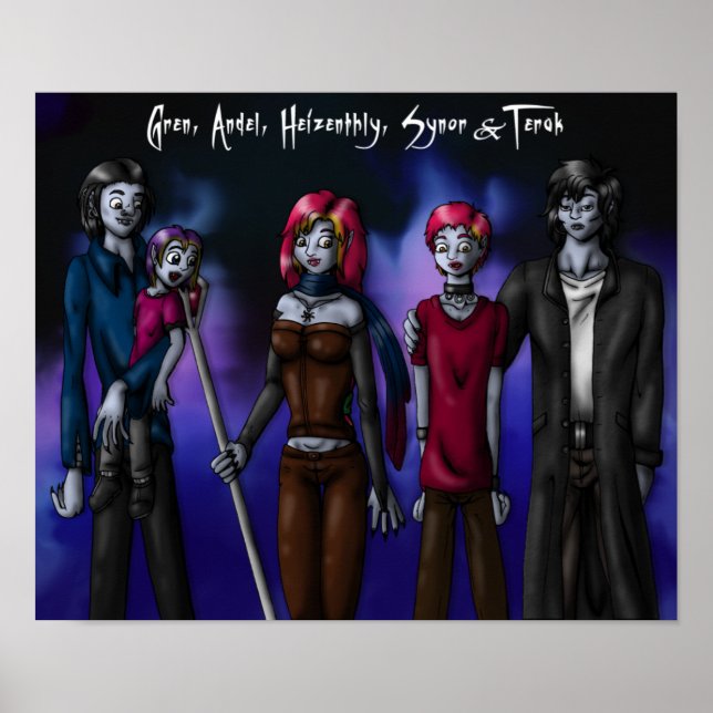 Five Vampires print (Front)