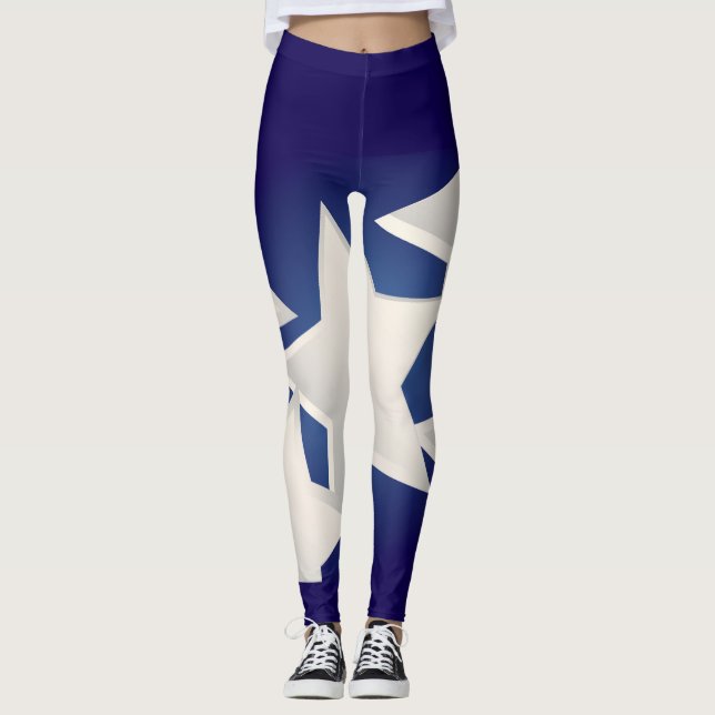 Five white stars leggings (Front)