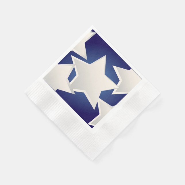 Five white stars napkin (Corner)