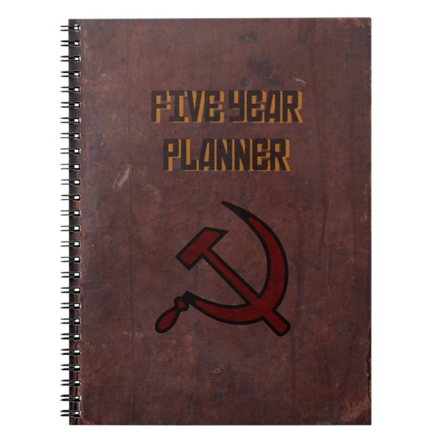 Five Year Planner Spiral Notebook (Front)