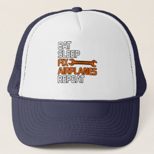 Fix Aeroplanes Car Mechanic Auto Mechanics Work Trucker Hat
