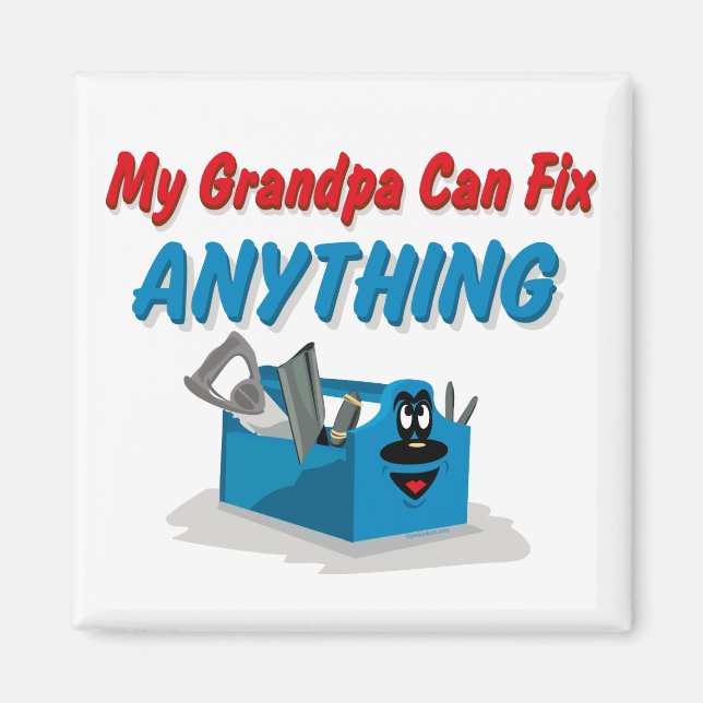 Fix Anything Grandpa Magnet (Front)